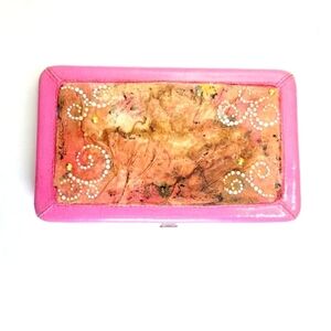 Kristine beaded flat wallet